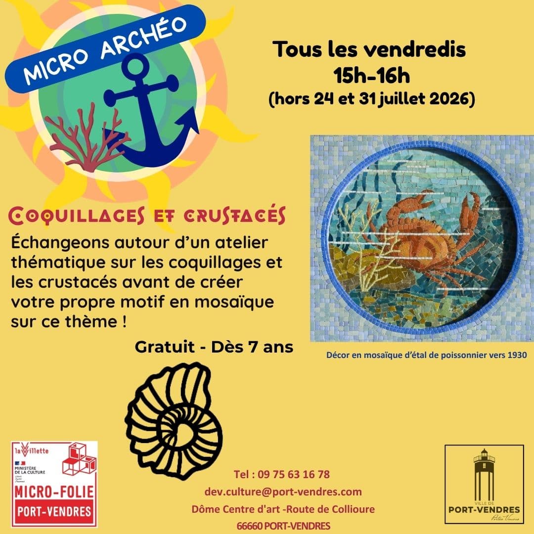 Micro Archéo Été 2026