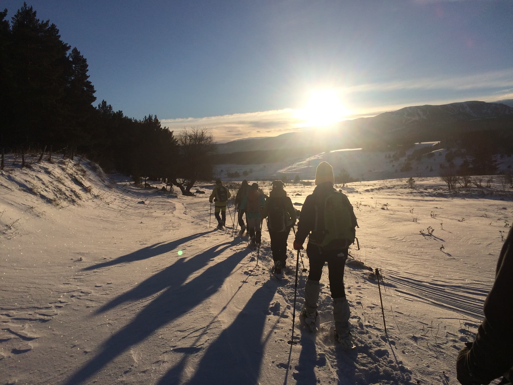 RAQUETTES SOLEIL COUCHANT TRANSPYR66