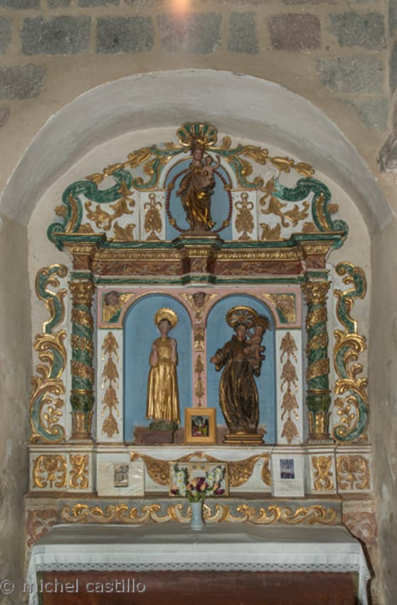 Serralongue eglise retable baroque