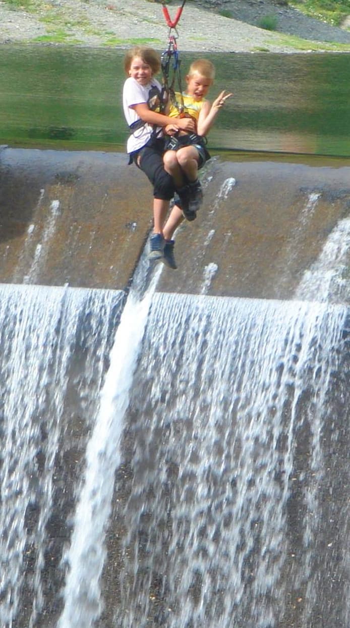 Tandem sur la cascade