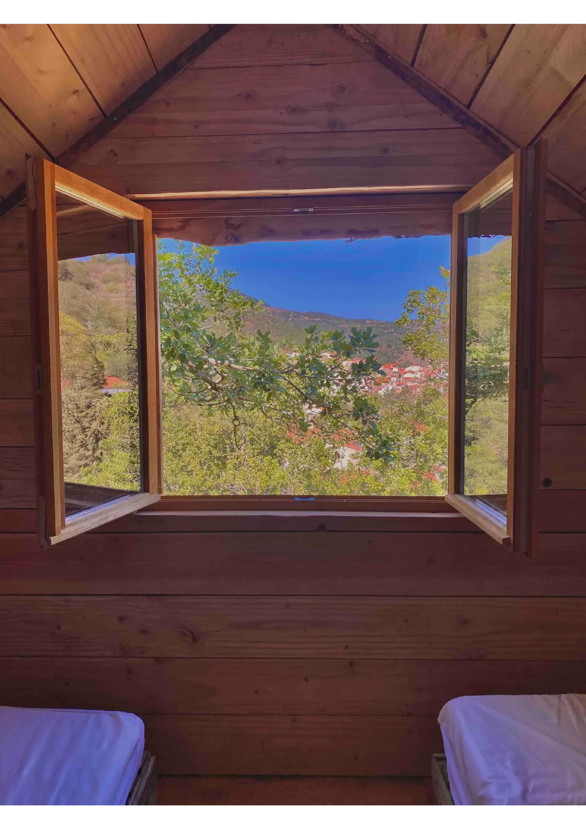 Vue Chambre cabane perchée