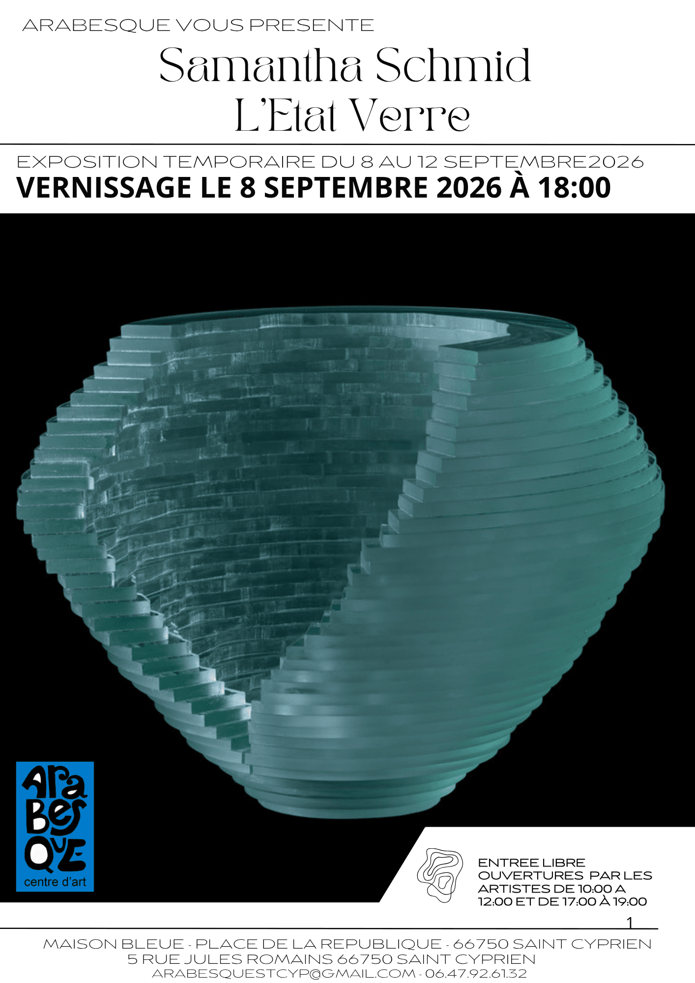 Samantha Schmid l'Etat verre