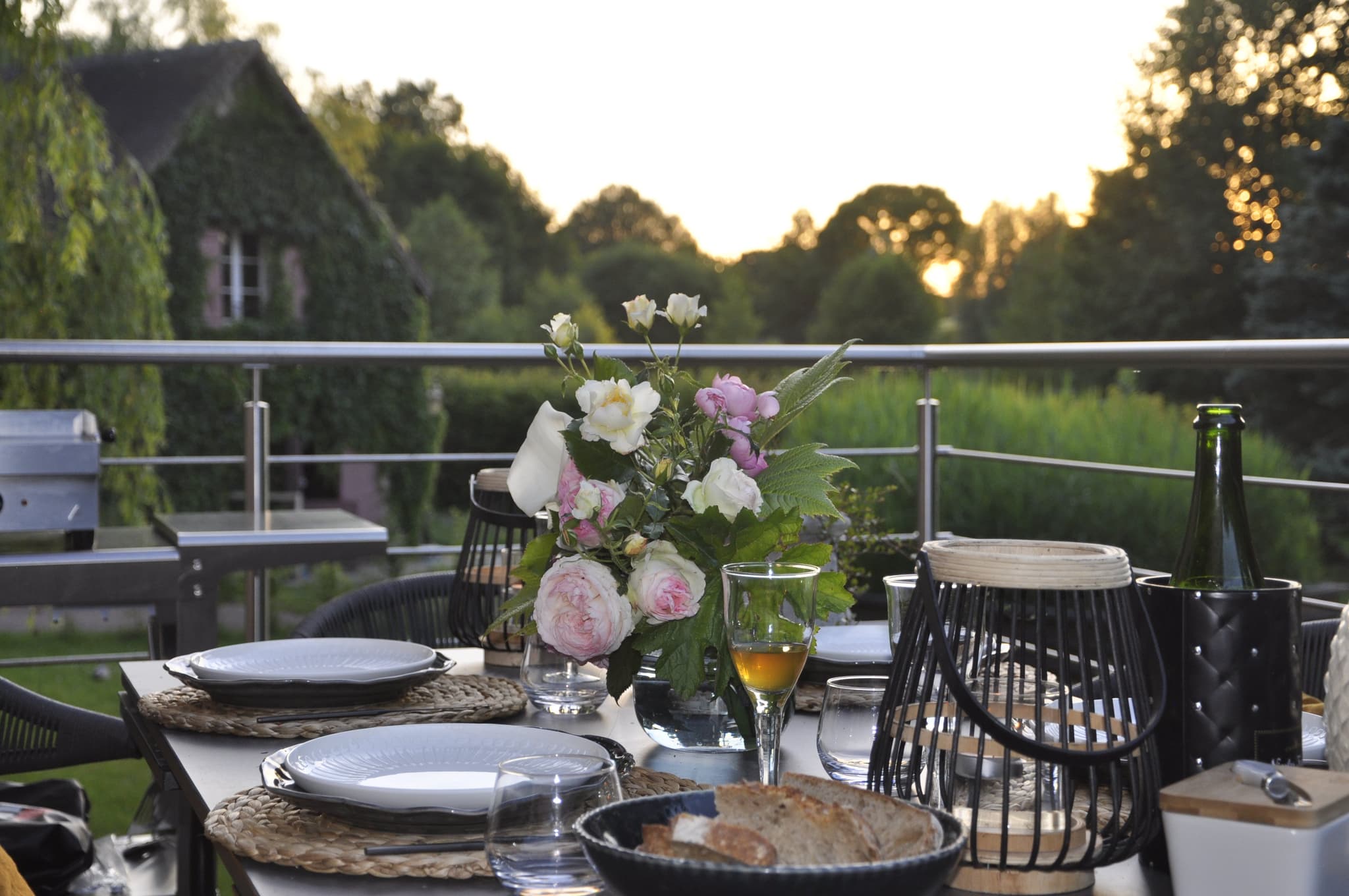 Soirée plancha sur la terrasse