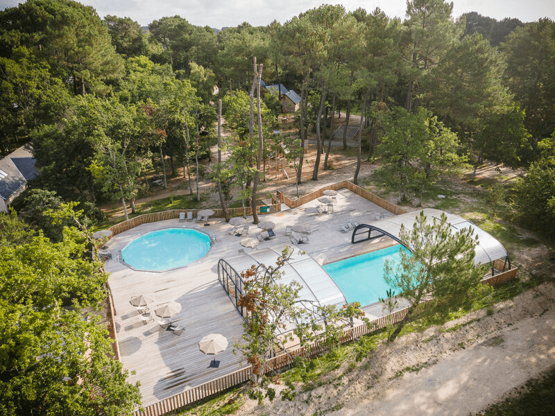 Huttopia vue aérienne