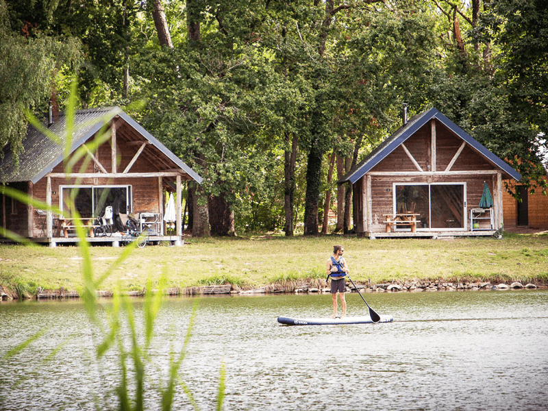 Huttopia, activités sur le lac
