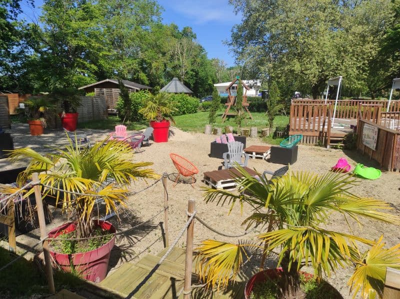 Plage aménagée