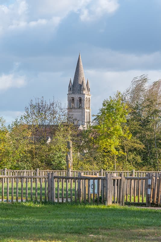 Clocher de l'abbaye de Déols