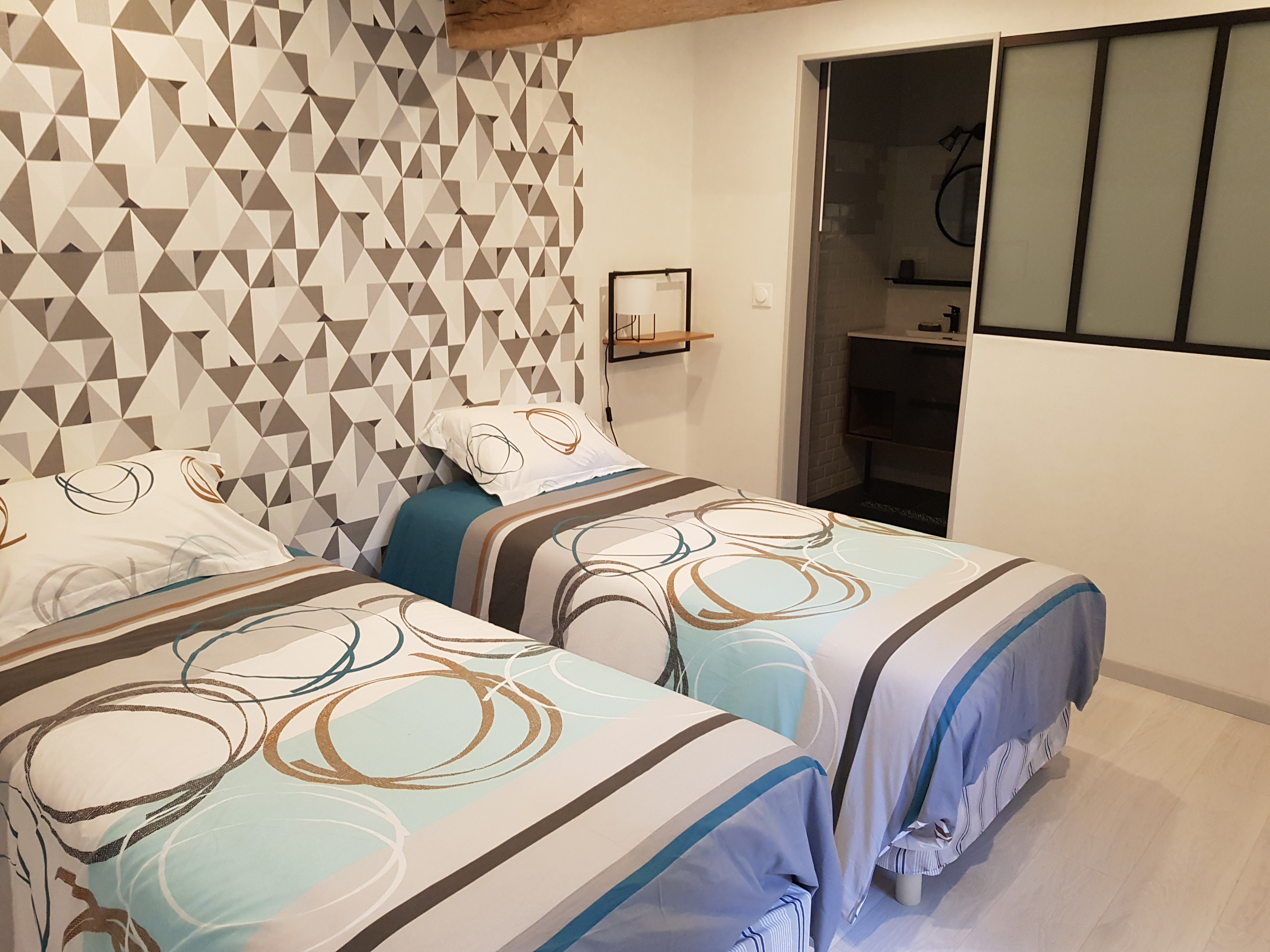 chambre quincy, 2 couchages de 90