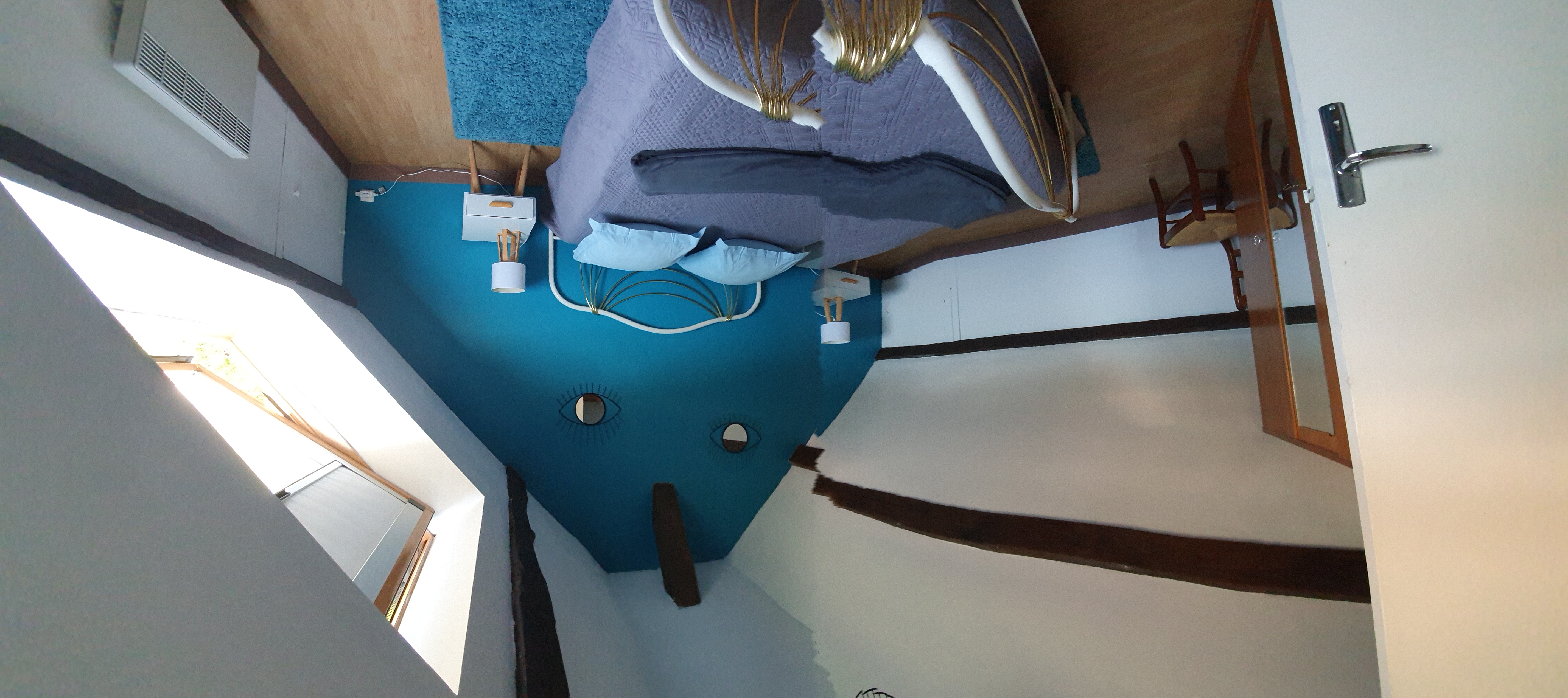 chambre bleu