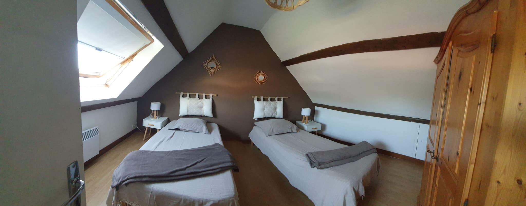 chambre marron