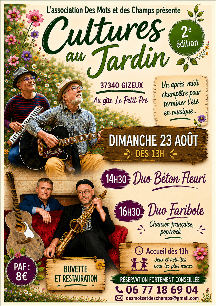 Culture au jardins Gizeux