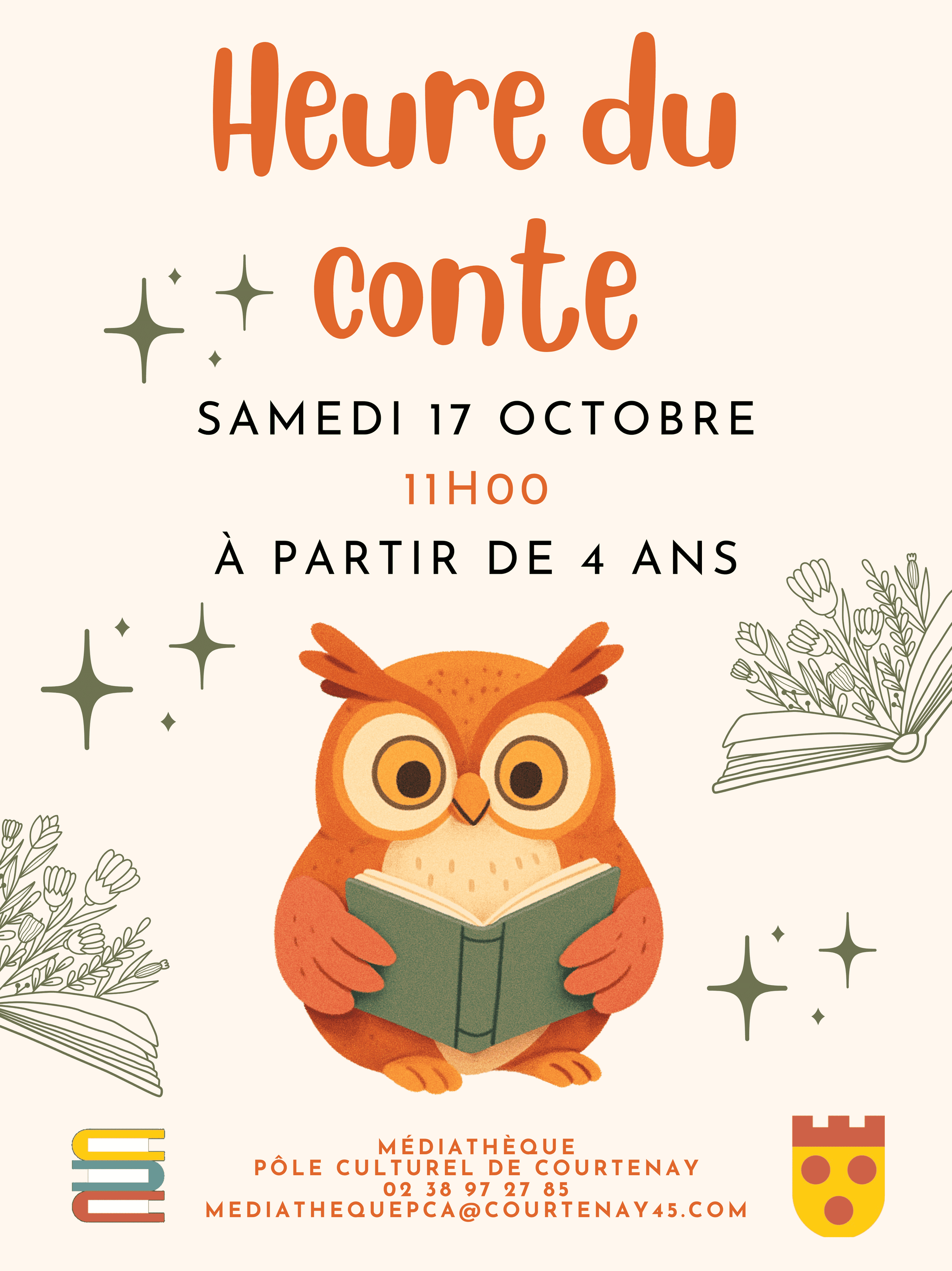 Heure du conte Médiathèque de Courtenay