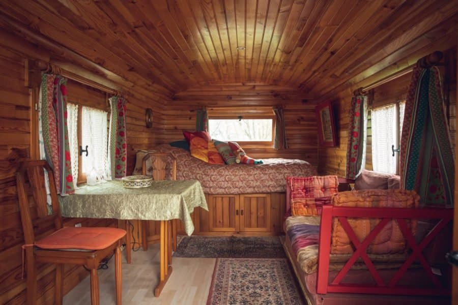 Roulotte du Patit Caillou intérieur