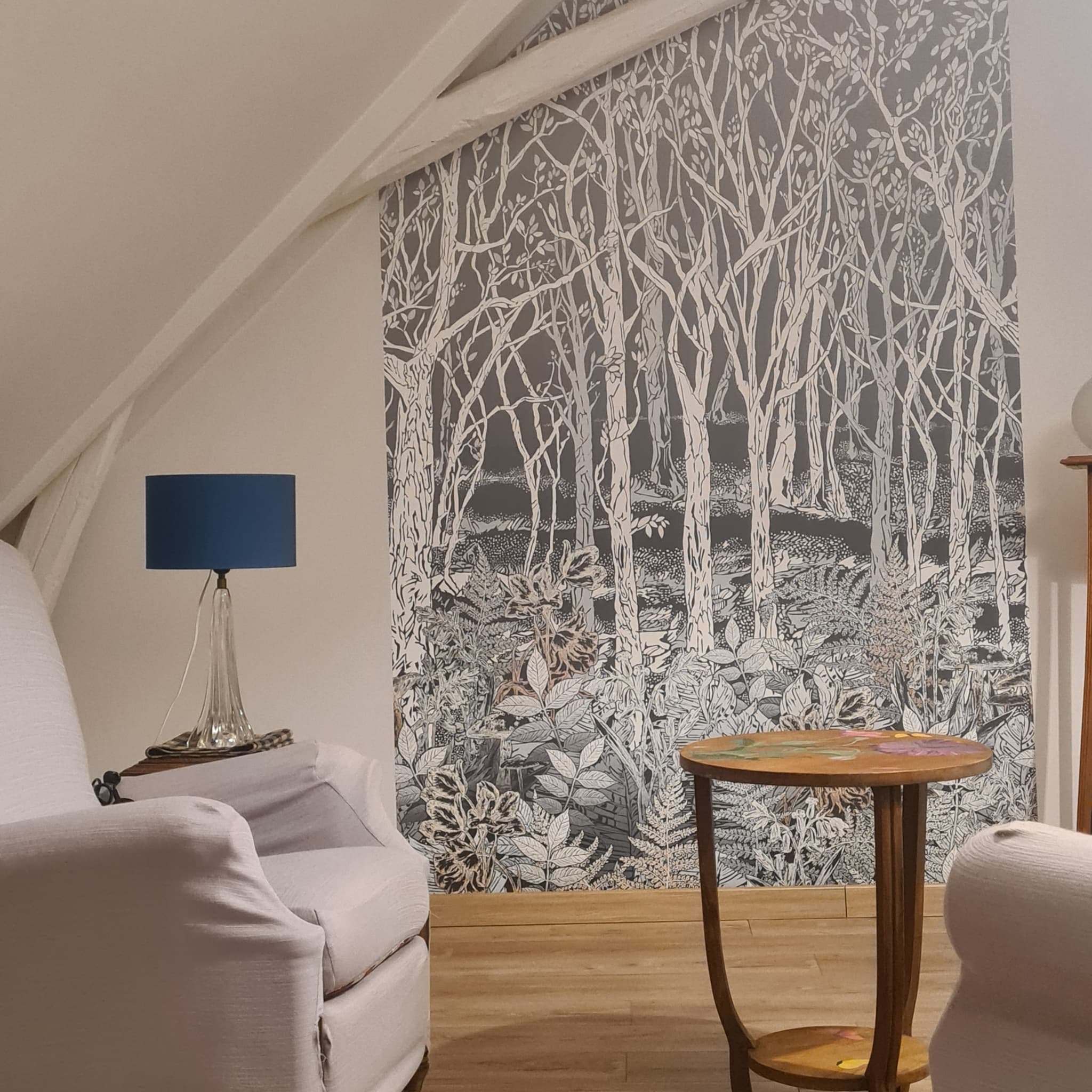 Chambre avec salon du gite au Jardin de Grand-Père