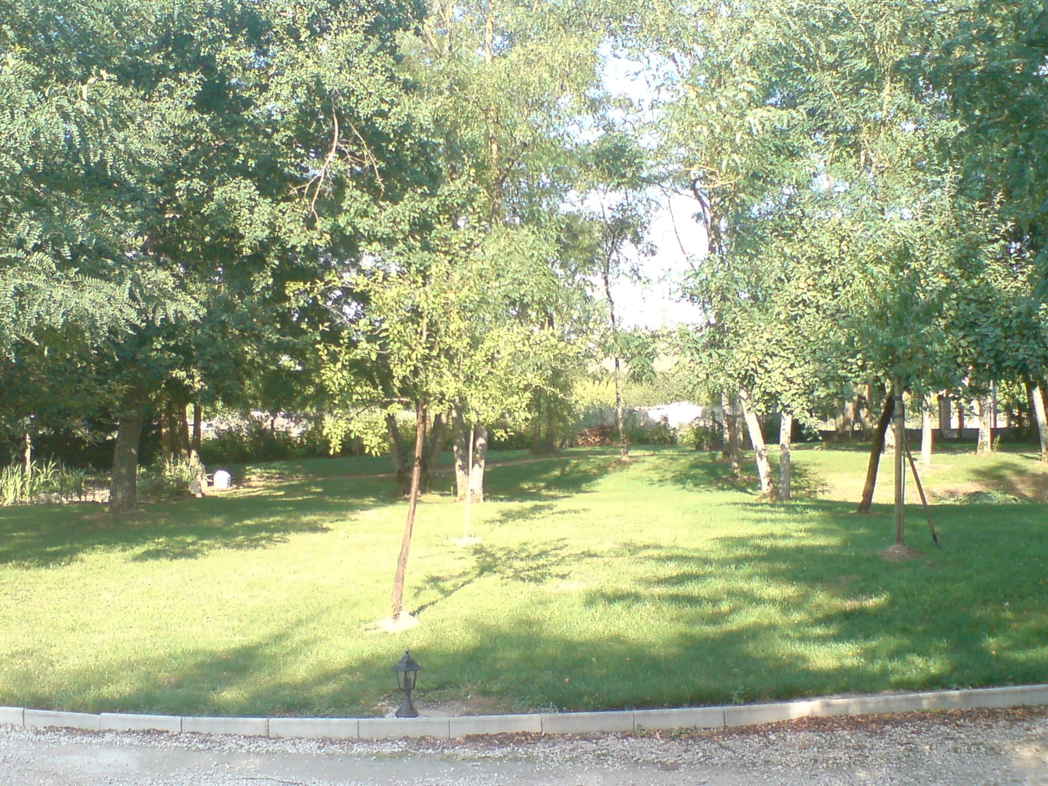vue sur le parc du gite
