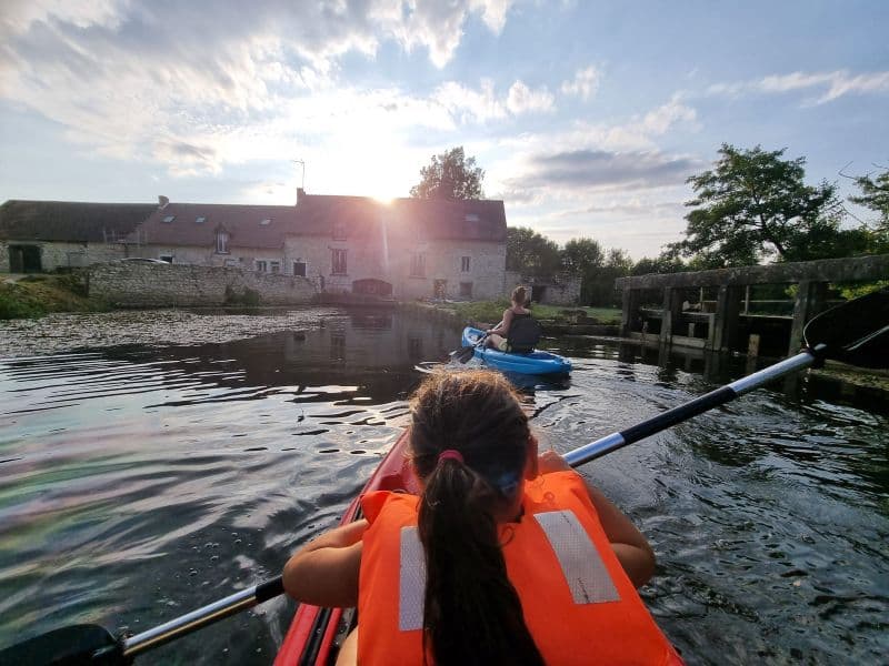 Kayak au moulin de Vilaine