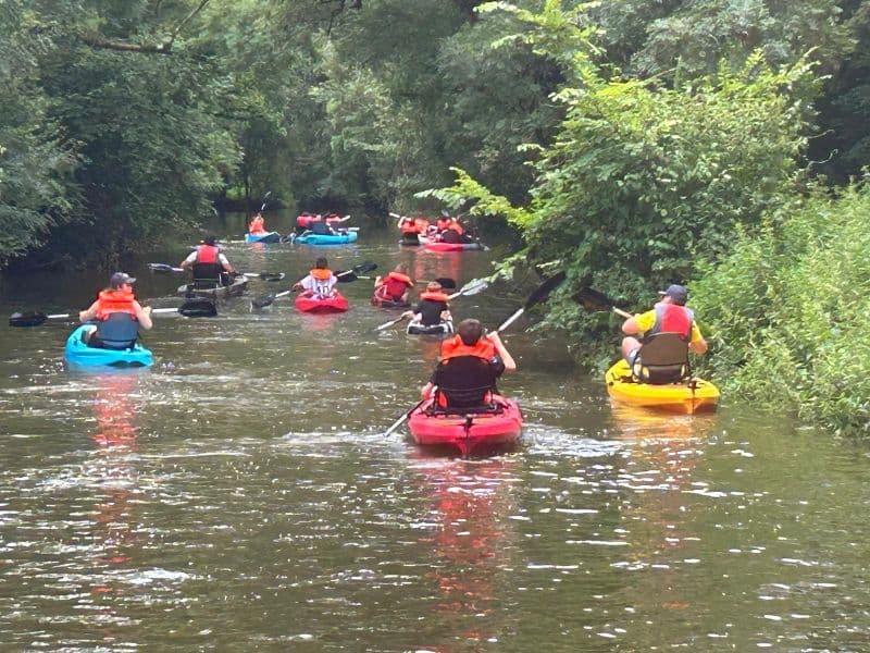 Kayak au moulin de Vilaine