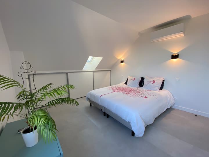 chambre 2 lits 90