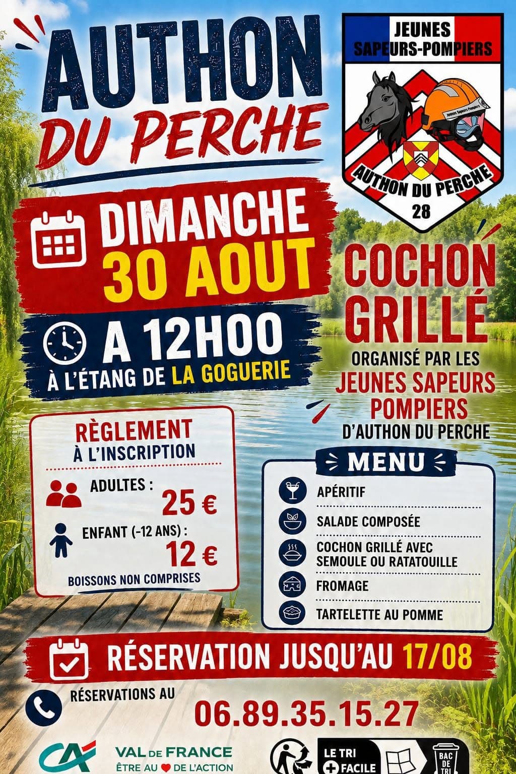 Repas jeunes sapeurs pompiers