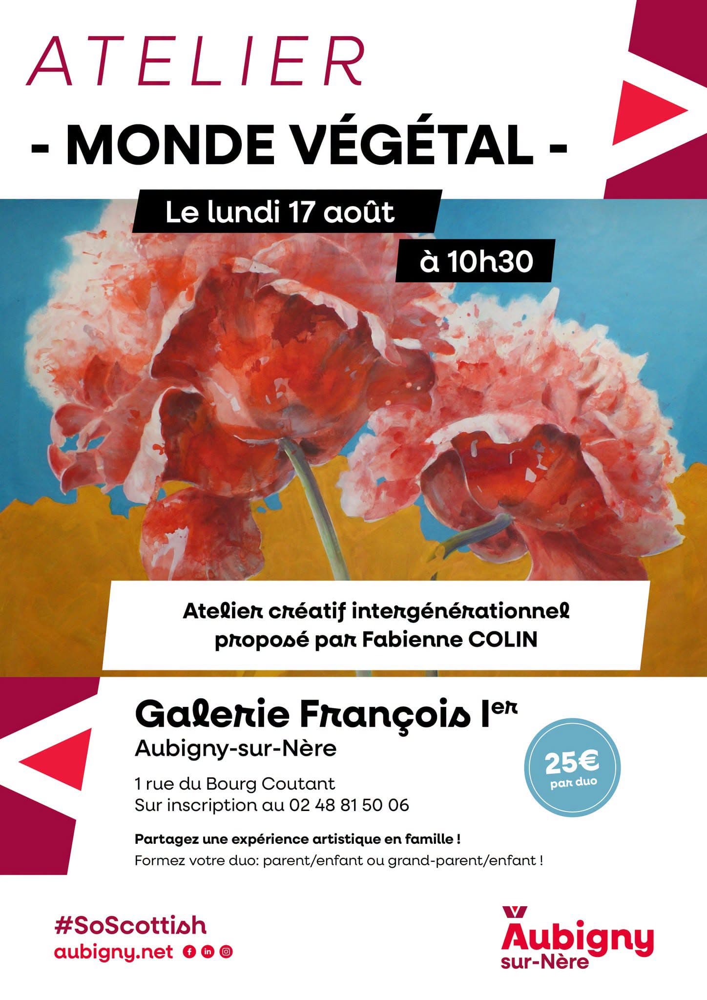 Affiche atelier monde végétal