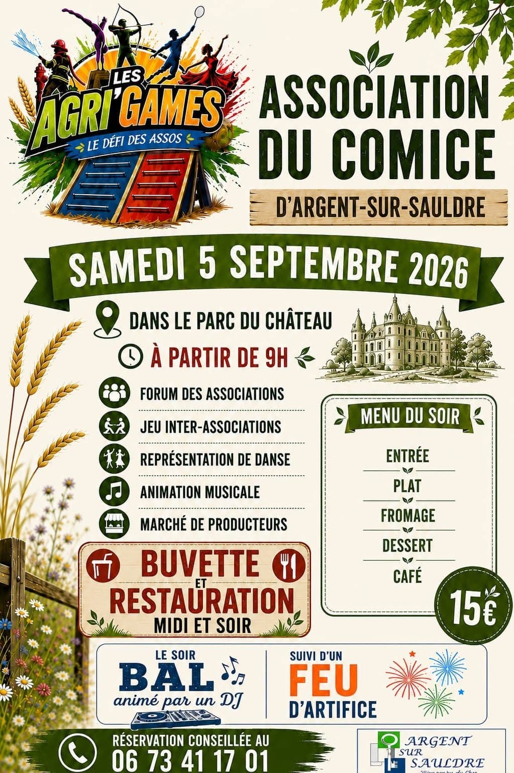 Affiche - Agri'games - Argent-sur-Sauldre