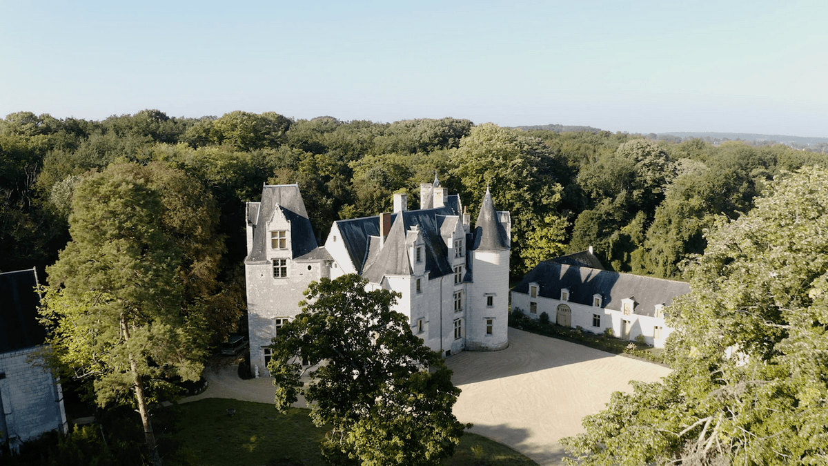 Château des Bréginolles - Anché, Val de Loire, France.