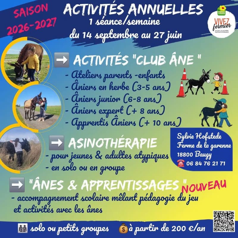 Activités toute l'année