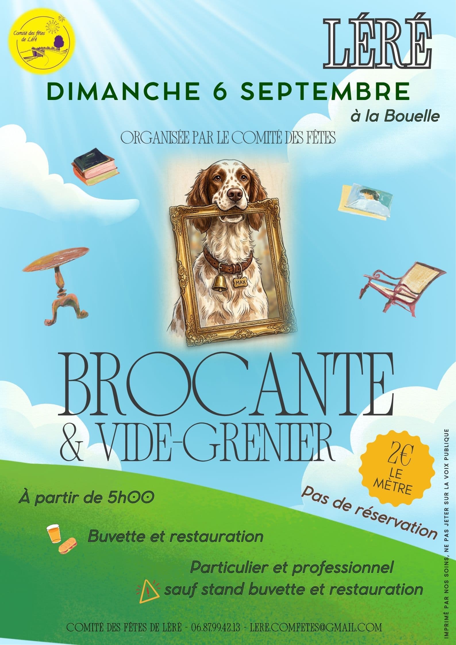 Affiche brocante septembre 2026 - Affiche brocante 09/2026
