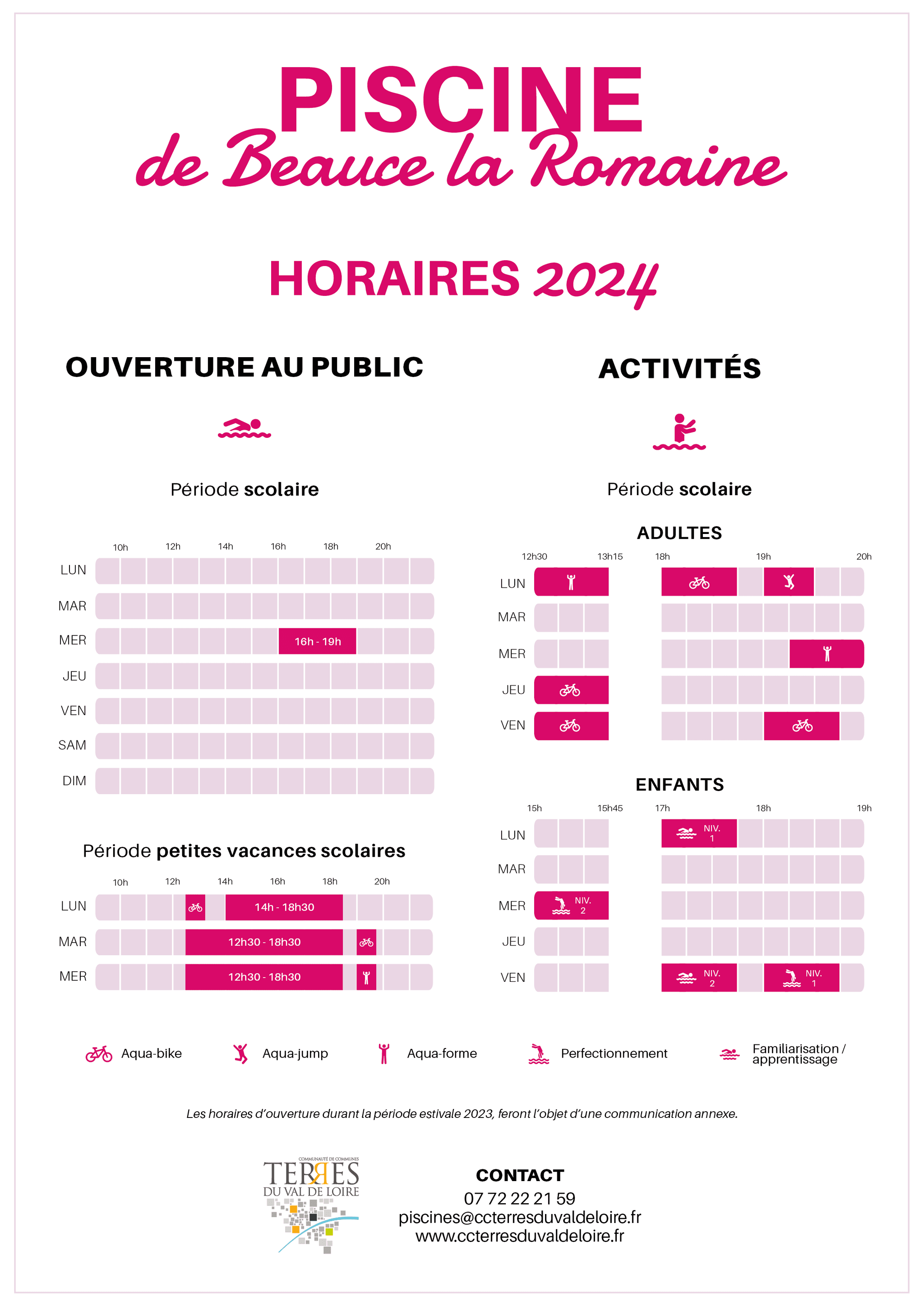 Horaires 2024