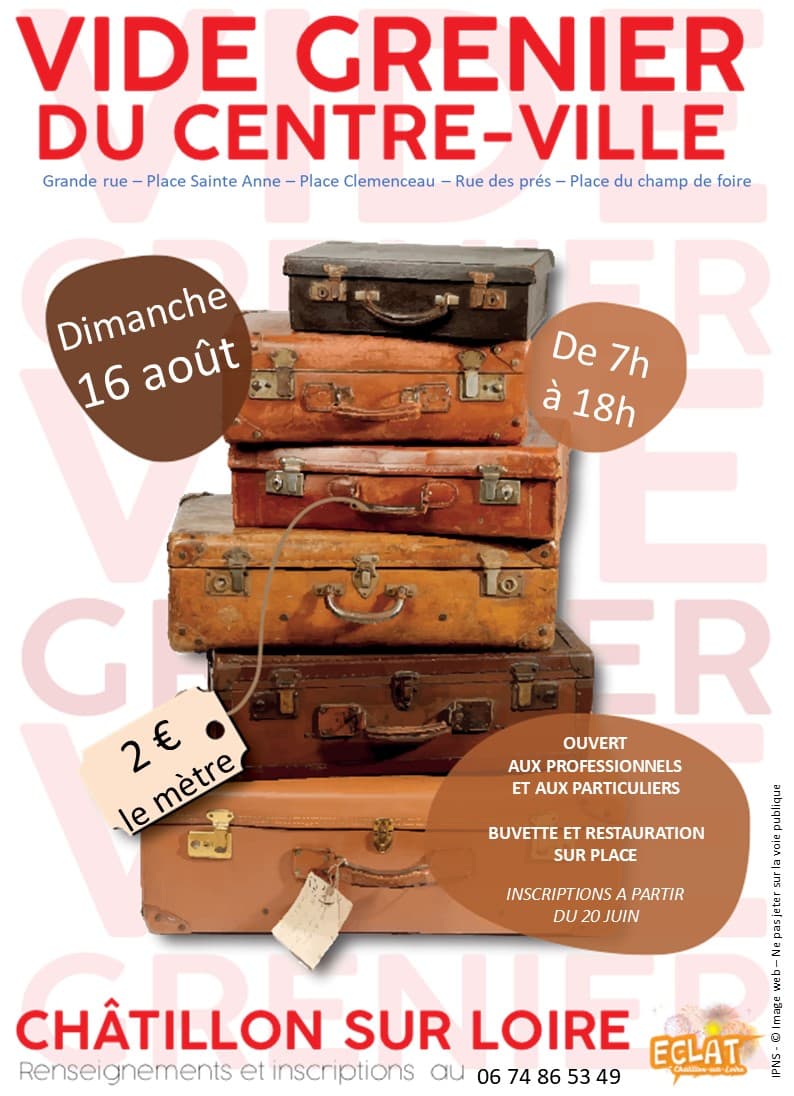 Affiche vide grenier de base