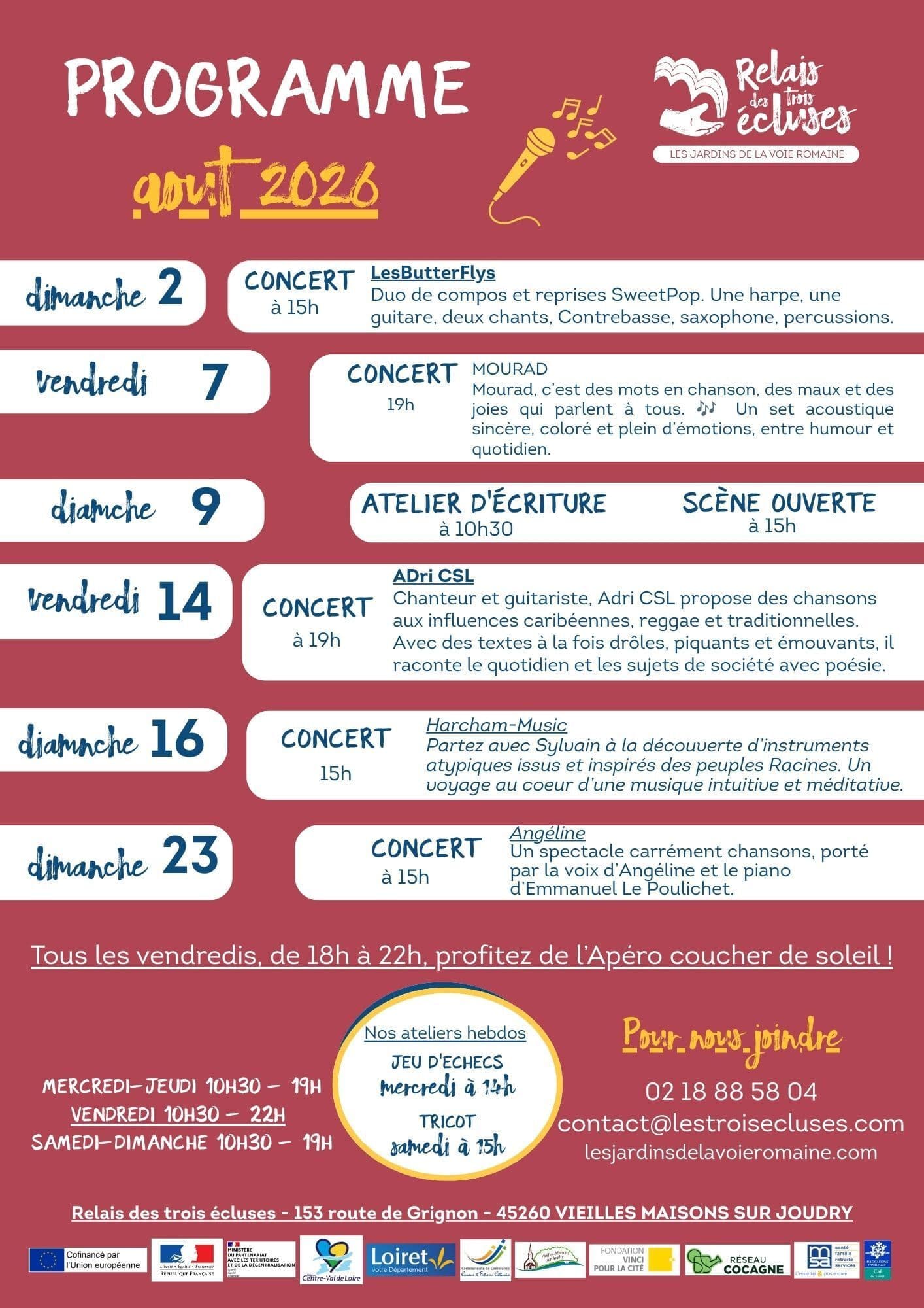 Août 2026 Relais 3  Ecluses