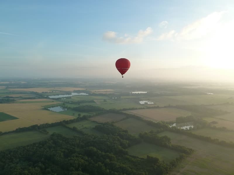 Vol de la Brenne en montgolfière