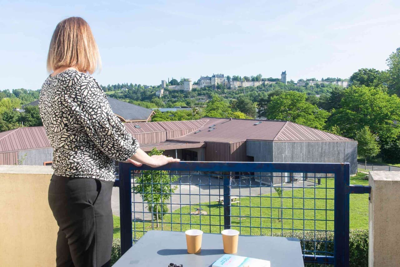 Balvon vue Forteresse Hôtel Ibis Styles Chinon