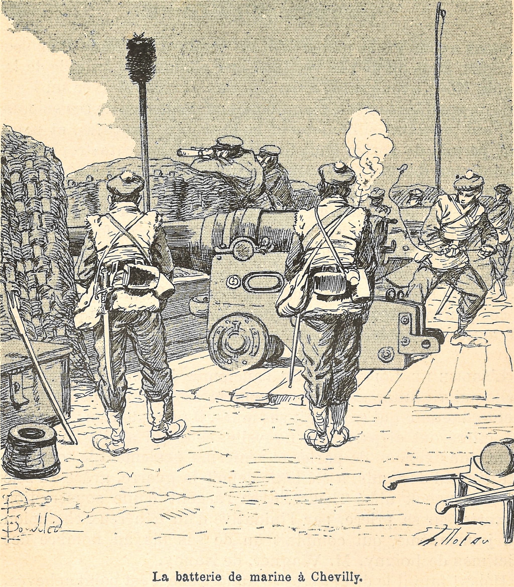 Dessin extrait de l'Armée de la Loire de Grenest