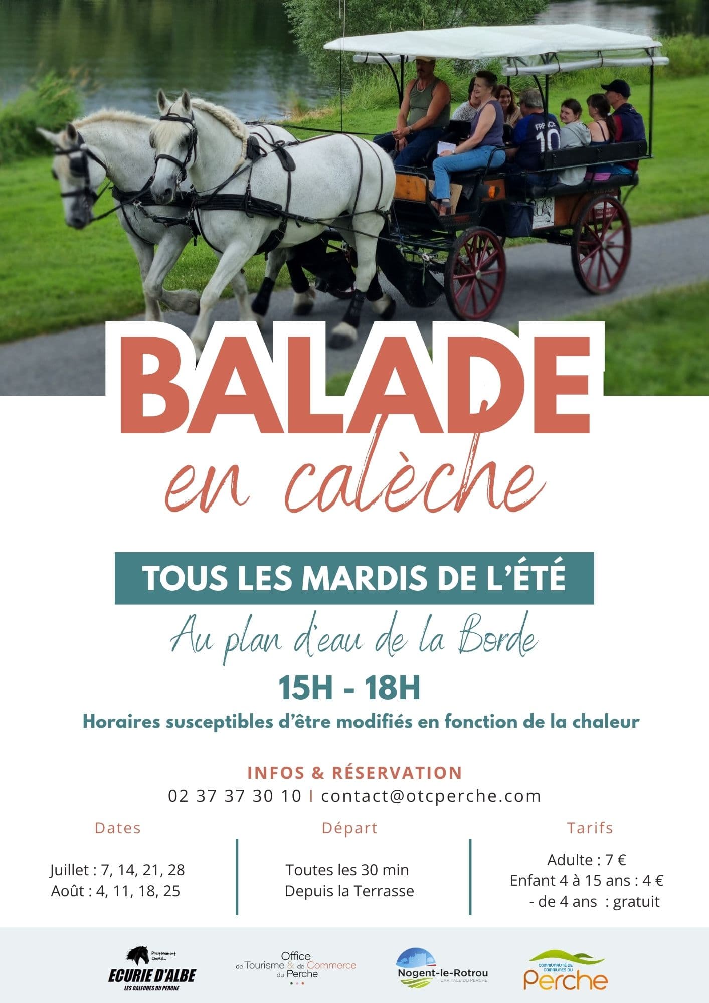 Affiche été 2026 - Balade en calèche
