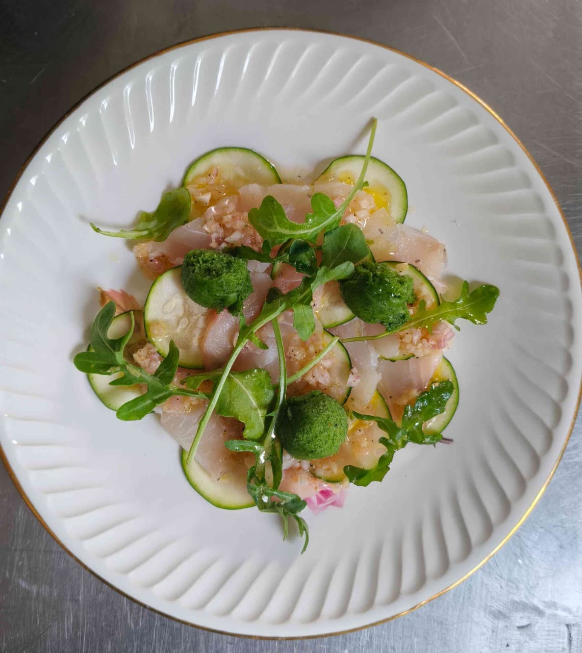 Carpaccio de lieu jaune