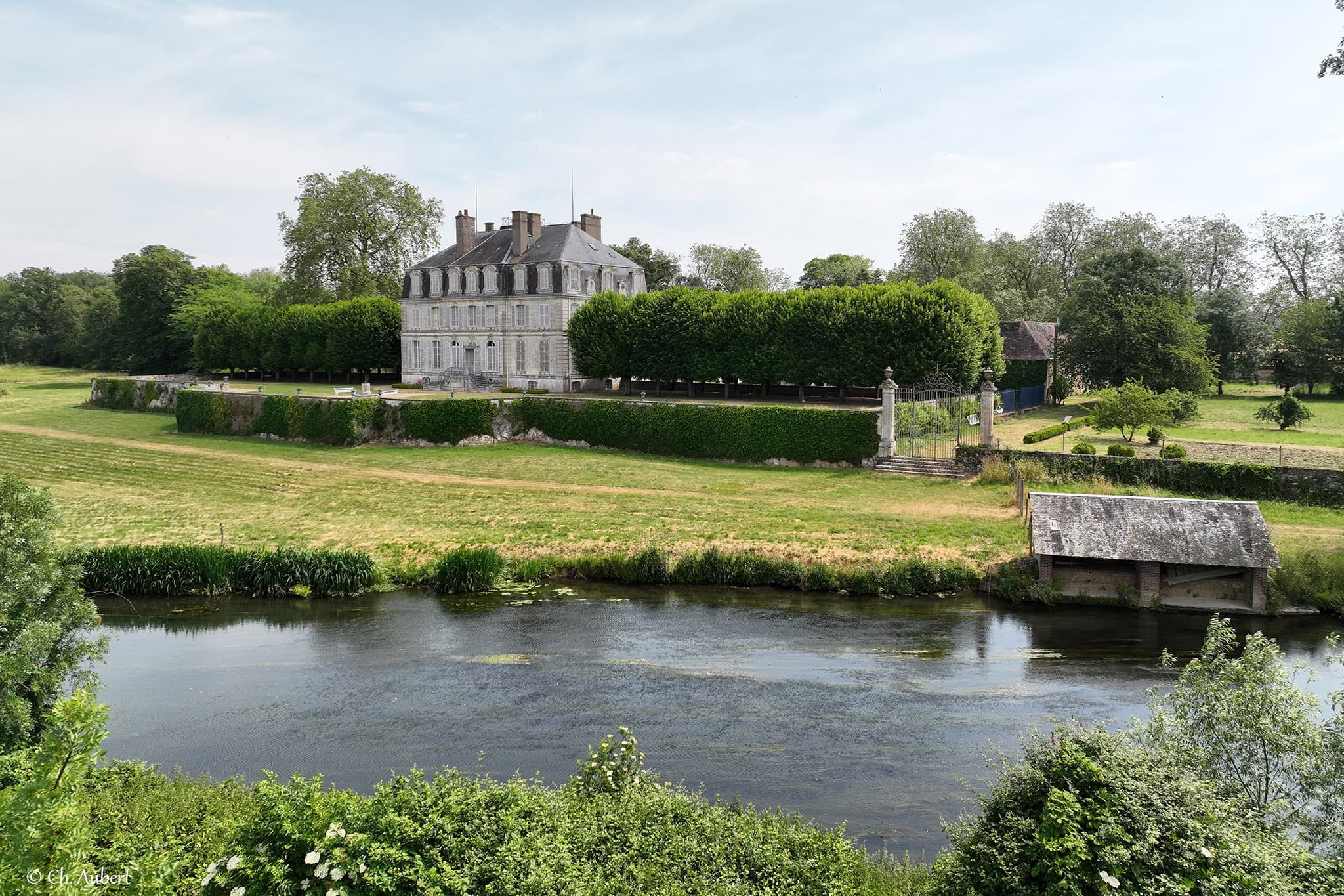 Vue façade ouest - Château de Meslay