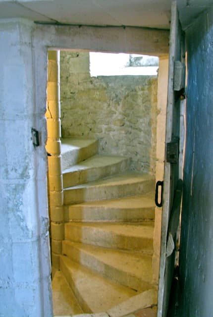 Chateau Bridoré-escalier-loches-valdeloire