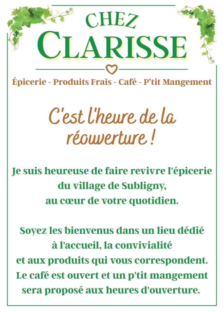Chez clarisse subligny