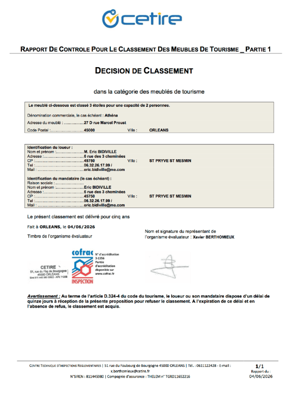 Classement 3 étoiles