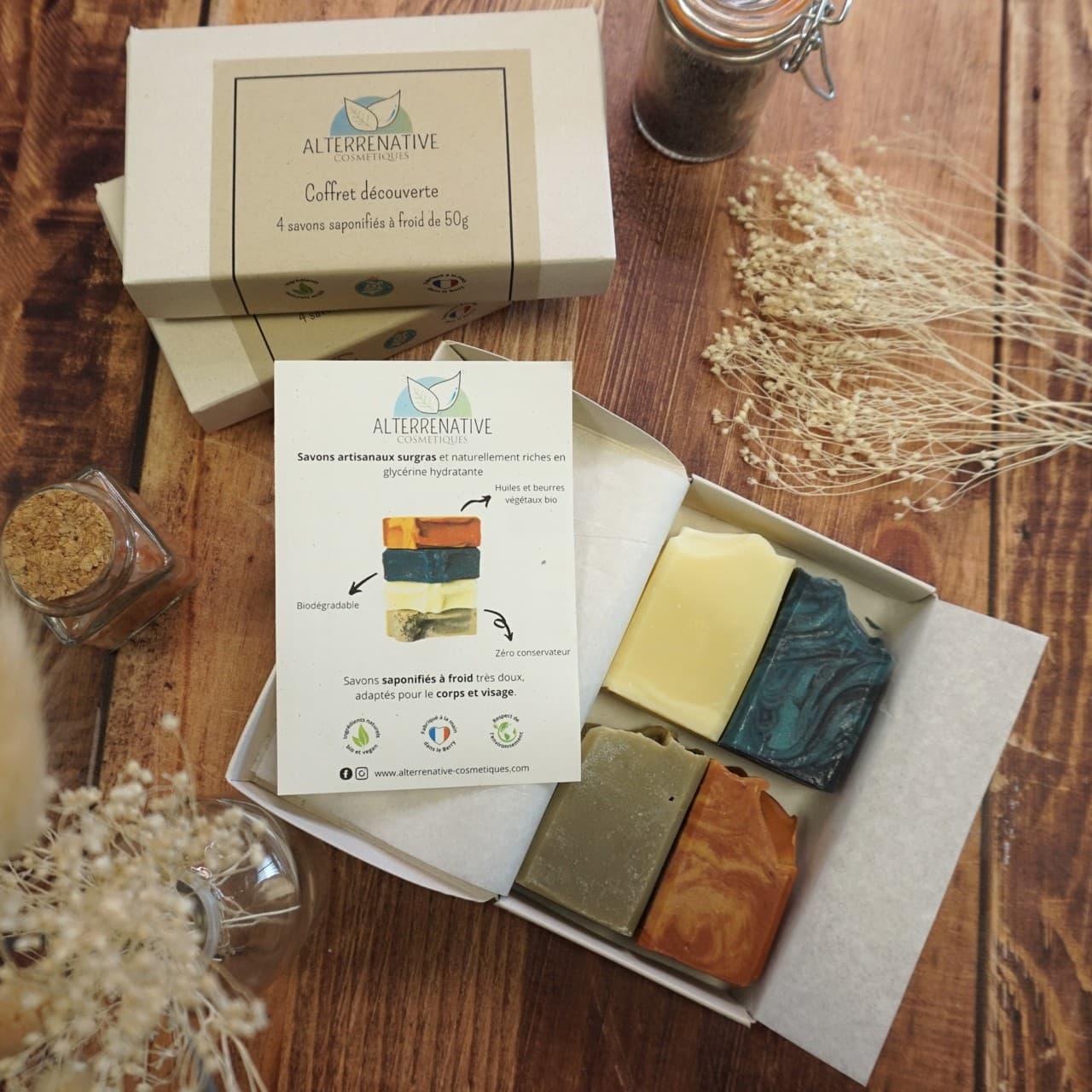 Coffret savons artisanaux 4x50g Alterrenative