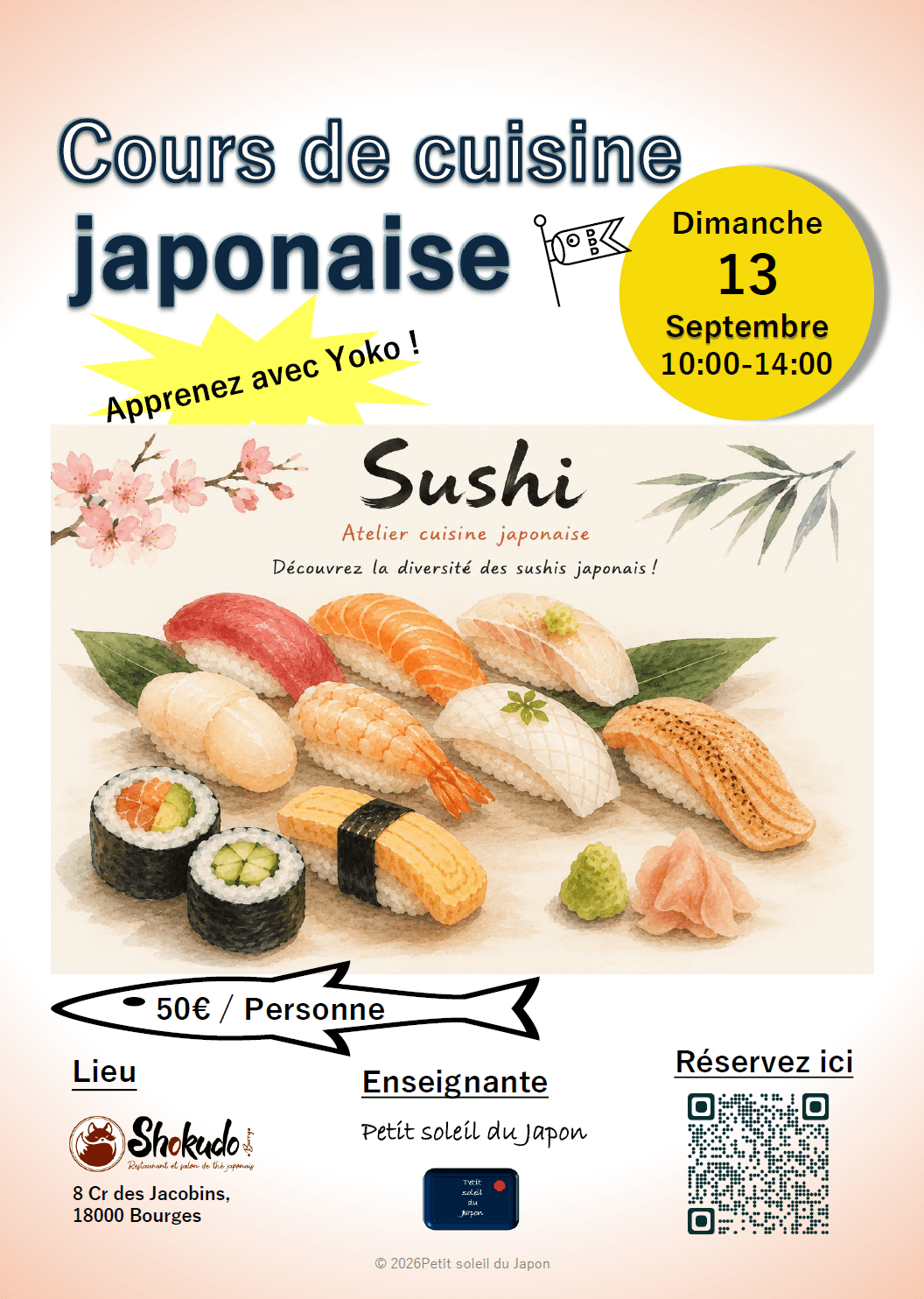 Cours de Cuisine Japonaise