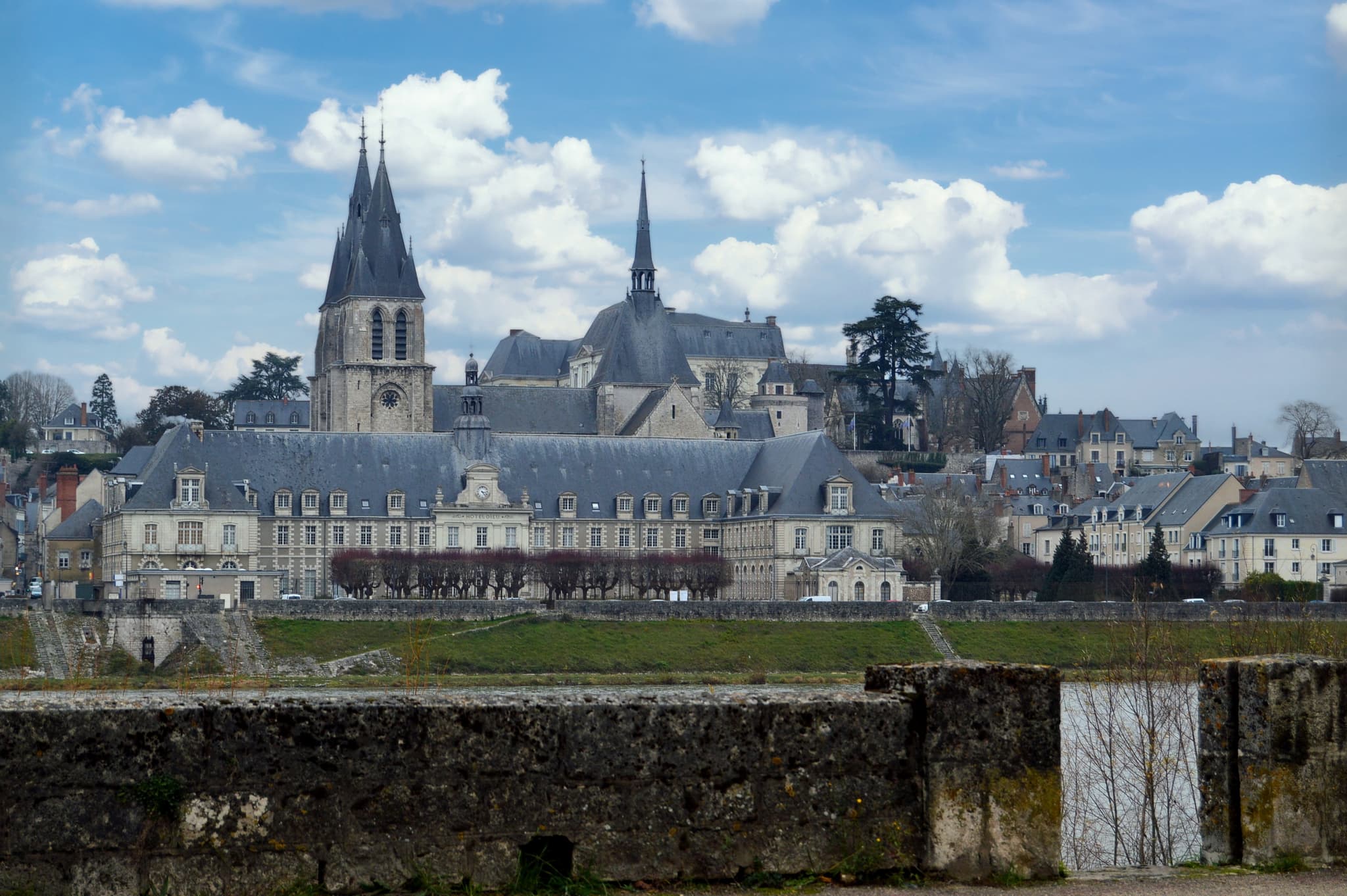 Vue Loire et Château Royal de Blois