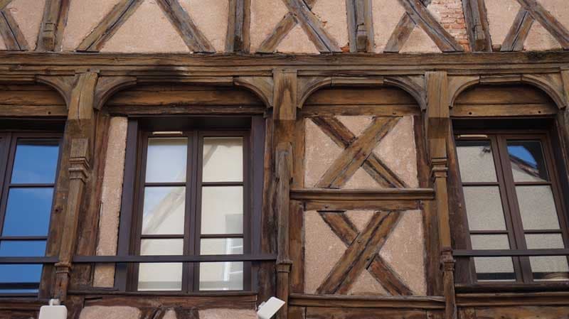 Détail Maison de bois La Châtre
