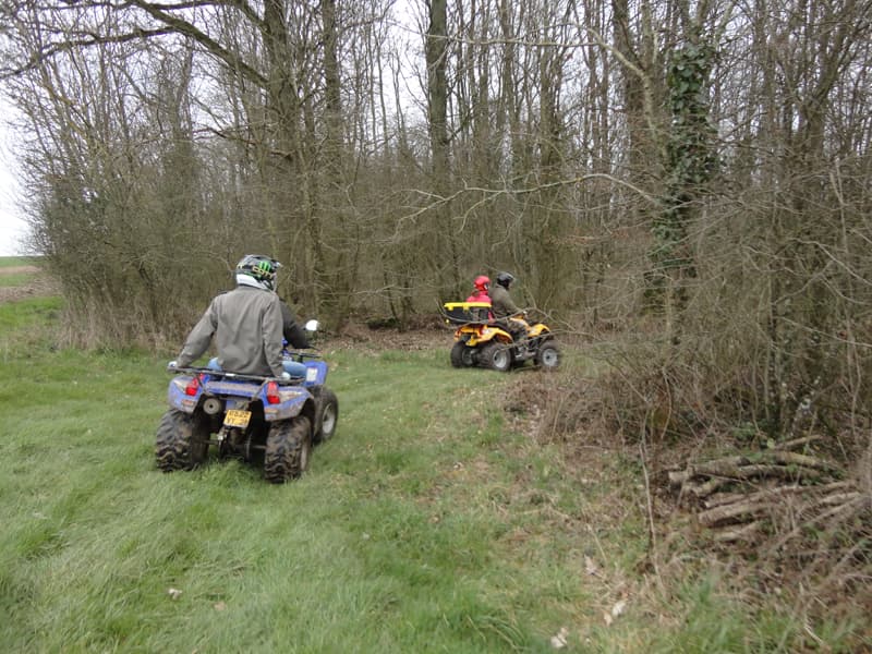 Perche en quad