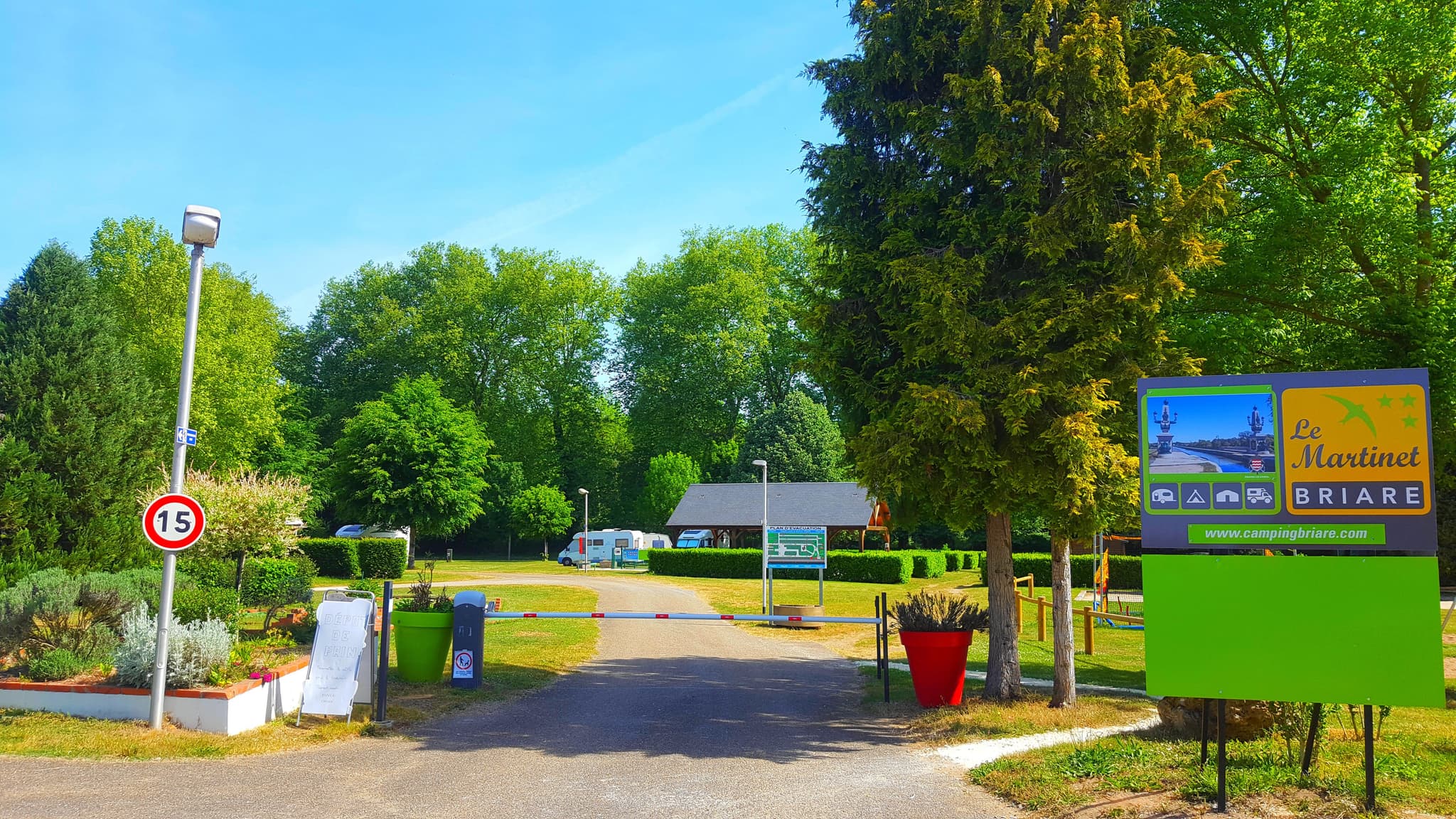 Briare - camping le Martinet - l'entrée