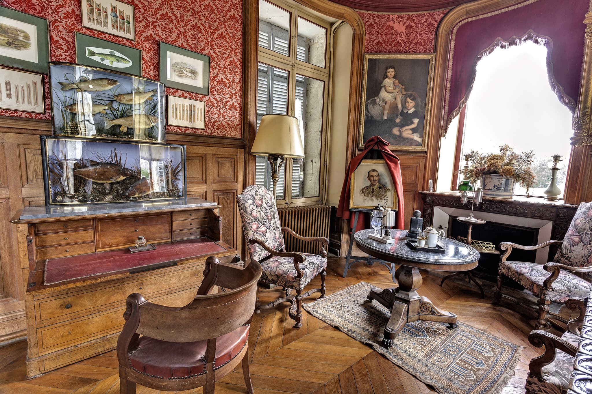 La Bussière - château - salon