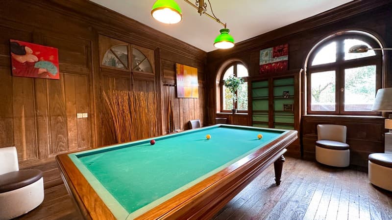 Gite de la Longère salon billard