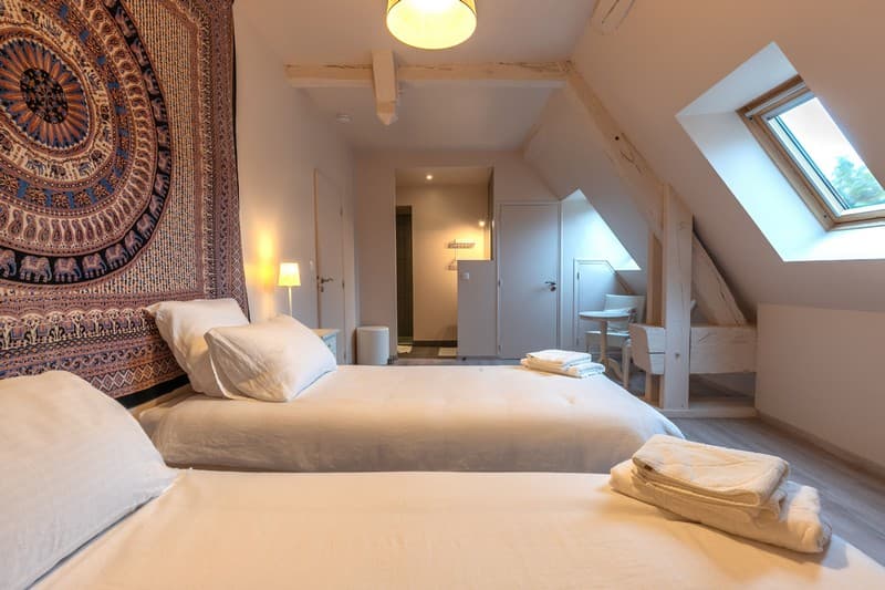 Gîte pigeonnier chambre twin 1