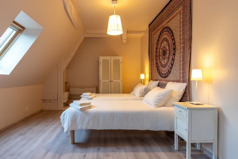 Gîte pigeonnier chambre twin 2
